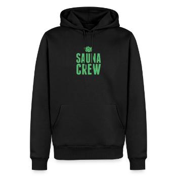 Sauna Mannschaft - Männer Premium Bio Hoodie - Schwarz - Vorne - Nico (187cm)