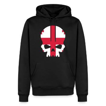 Sugar Skull Georgia - Sweat à capuche Premium bio Homme - noir - Devant - Nico (187cm)