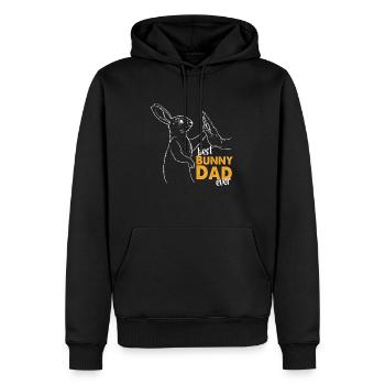 Meilleur papa Ever - Sweat à capuche Premium bio Homme - noir - Devant - Nico (187cm)
