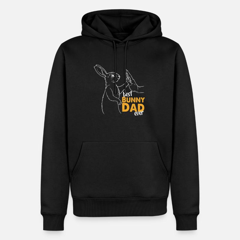 Meilleur papa Ever - Sweat à capuche Premium bio Homme - noir