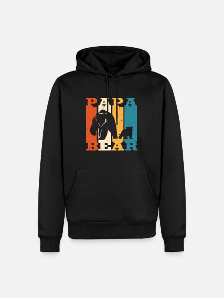 Daddy Bear - Men’s Premium Organic Hoodie - black