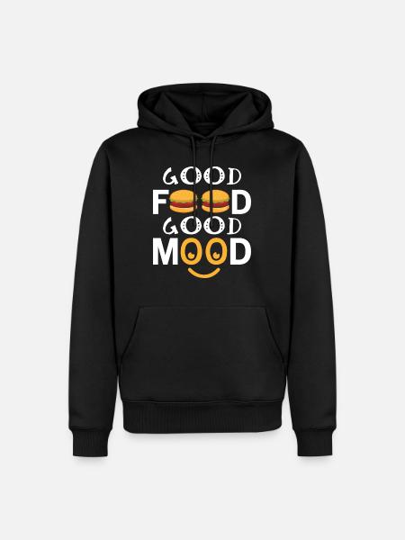 Good Food Good Mood - Männer Premium Bio Hoodie - Schwarz