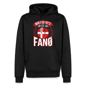 Fano Fanø Dänemark Urlaub Geschenk Denmark - Männer Premium Bio Hoodie - Schwarz - Vorne - Nico (187cm)