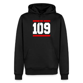 It took me 109 years to look this good - Männer Premium Bio Hoodie - Schwarz - Vorne - Nico (187cm)