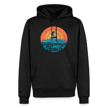 Heiligenhafen Strand Urlaub Souvenir Geschenk - Männer Premium Bio Hoodie - Schwarz - Vorne - Nico (187cm)