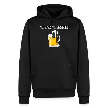 Je vous souhaite d'être ours - Funny Panda - Sweat à capuche Premium bio Homme - noir - Devant - Nico (187cm)