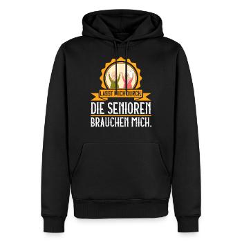 Altenpflege Altenheim Altenpflegerin Geschenk - Männer Premium Bio Hoodie - Schwarz - Vorne - Nico (187cm)