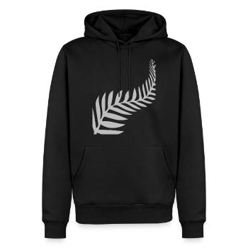 Maori Feder Federn - Männer Premium Bio Hoodie - Schwarz - Vorne - Nico (187cm)