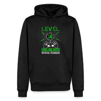 14. Geburtstag Gamer - Official Teenager - Männer Premium Bio Hoodie - Schwarz - Vorne - Nico (187cm)