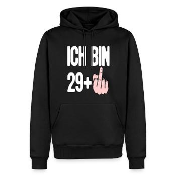 Ich bin 30 Jahre alt 30 Geburtstag 30 Jahre alt - Männer Premium Bio Hoodie - Schwarz - Vorne - Nico (187cm)