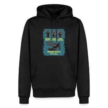Kitesurfen Kitesurfer Kiteboarden - Männer Premium Bio Hoodie - Schwarz - Vorne - Nico (187cm)