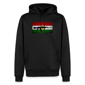 Kurdistan Kurde Kurden Geschenk azadi Rojava irak - Männer Premium Bio Hoodie - Schwarz - Vorne - Nico (187cm)