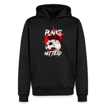 Punk Punk Rock Musique Punks Anarchy Punk Gift - Sweat à capuche Premium bio Homme - noir - Devant - Nico (187cm)