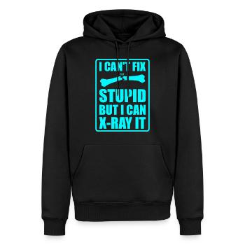 Radiology radiologist x-ray gift - Men’s Premium Organic Hoodie - black - Front - Nico (187cm)