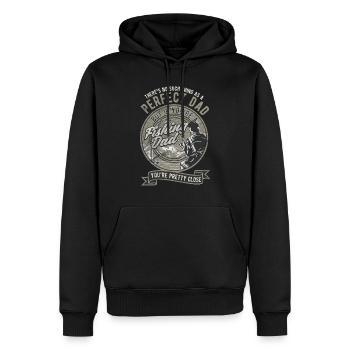 Angeln Papa - Männer Premium Bio Hoodie - Schwarz - Vorne - Nico (187cm)
