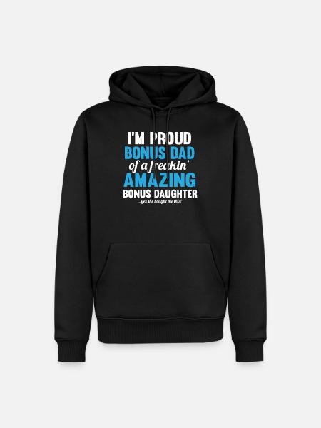 Stepdad Bonus Father - Men’s Premium Organic Hoodie - black