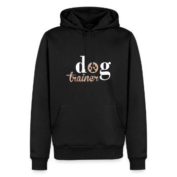 Dog Trainer Cadeaux drôles pour les amoureux des chiens - Sweat à capuche Premium bio Homme - noir - Devant - Nico (187cm)