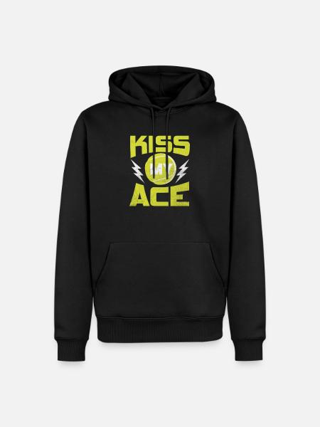 Tennis Ace - Men’s Premium Organic Hoodie - black