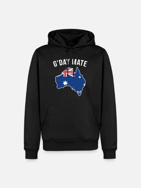 G day mate Australia - Men’s Premium Organic Hoodie - black