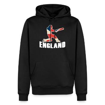Angleterre Cricket Shirt Cricket Team - Sweat à capuche Premium bio Homme - noir - Devant - Nico (187cm)