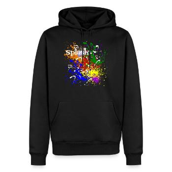 Splash of colorful fresh colors gift idea - Männer Premium Bio Hoodie - Schwarz - Vorne - Nico (187cm)