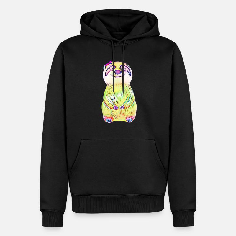 Môle - Sweat à capuche Premium bio Homme - noir