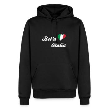 Bella Italia Italienisches Lebensgefühl - Männer Premium Bio Hoodie - Schwarz - Vorne - Nico (187cm)