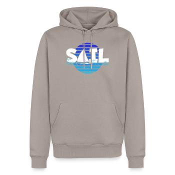 Sail Segeln Segelboot Segelyacht - Männer Premium Bio Hoodie - Taupe - Vorne - Nico (187cm)