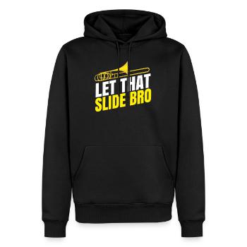 Posaune - Männer Premium Bio Hoodie - Schwarz - Vorne - Nico (187cm)