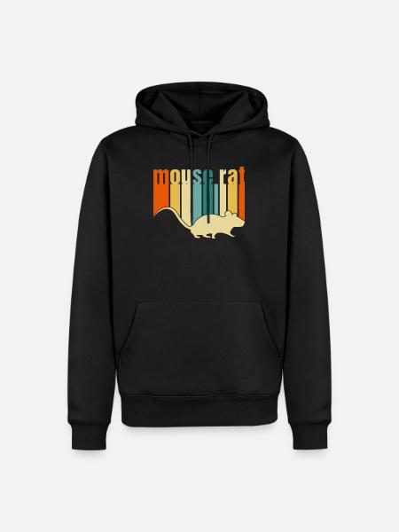 Mouse Rater Mouse Rat Parken en recreatie Scarec - Mannen Premium Bio hoodie - zwart