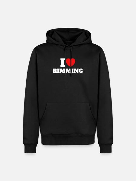 I LOVE RIMMING - Men’s Premium Organic Hoodie - black