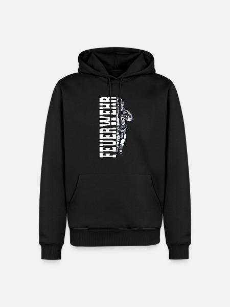 Feuerwehr - Männer Premium Bio Hoodie - Schwarz