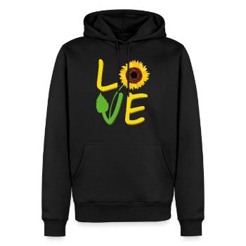 Tournesol cadeau pour les femmes aiment tournesols mignon Wome - Sweat à capuche Premium bio Homme - noir - Devant - Nico (187cm)
