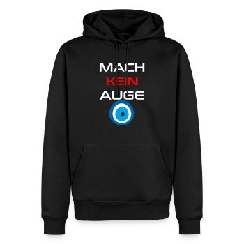Deutschrap Deutscher Hip Hop Rap Rapper Geschenk - Männer Premium Bio Hoodie - Schwarz - Vorne - Nico (187cm)