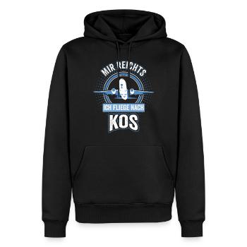 Kos Griechenland Meer Sommer Ferien Insel - Männer Premium Bio Hoodie - Schwarz - Vorne - Nico (187cm)
