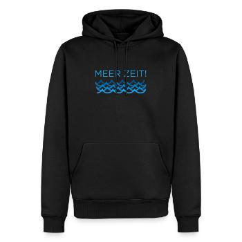 Meer Zeit Sommer Sonne Strand Urlaub Eis Geschenk - Männer Premium Bio Hoodie - Schwarz - Vorne - Nico (187cm)