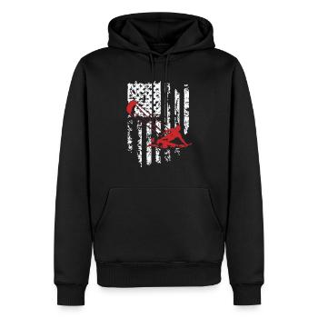 kitesurfing - Männer Premium Bio Hoodie - Schwarz - Vorne - Nico (187cm)