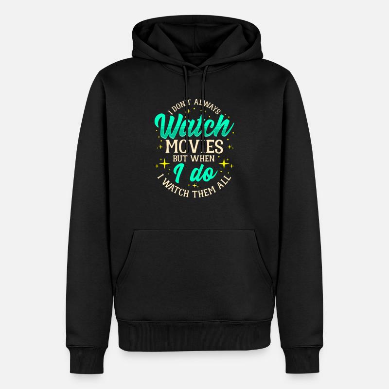Cinéma cinéma - Sweat à capuche Premium bio Homme - noir