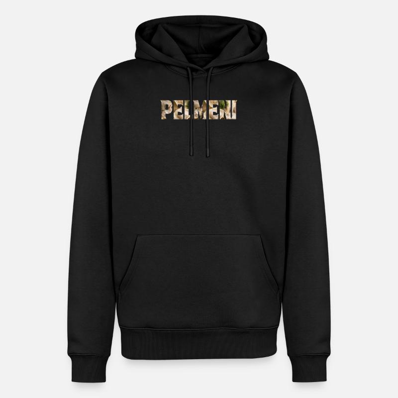 Pelmeni - Männer Premium Bio Hoodie - Schwarz