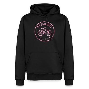 Équipe cycliste de Münster - Sweat à capuche Premium bio Homme - noir - Devant - Nico (187cm)