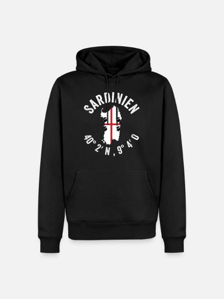 Sardinien Italien Sardegna Reise Touristmus Urlaub - Männer Premium Bio Hoodie - Schwarz