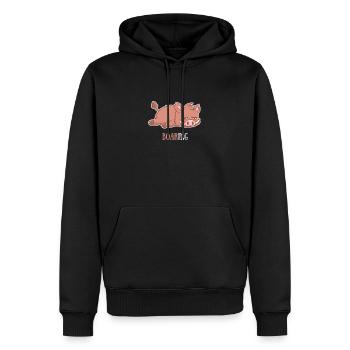 Chemise Wildschwein Schwein Schwein Schweinefleisch - Sweat à capuche Premium bio Homme - noir - Devant - Nico (187cm)