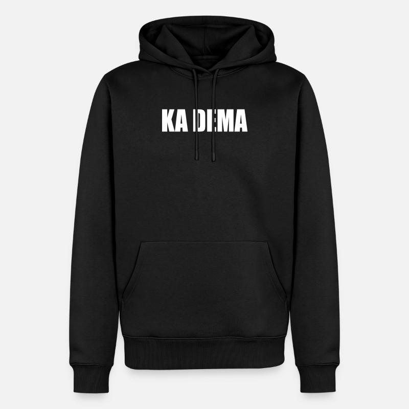 Franc franconien dialecte cadeau - Sweat à capuche Premium bio Homme - noir