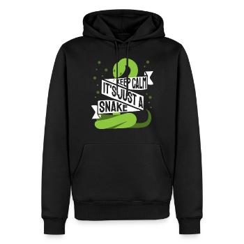 Es ist nur eine Schlange Schlangen Herpetologie Ge - Männer Premium Bio Hoodie - Schwarz - Vorne - Nico (187cm)
