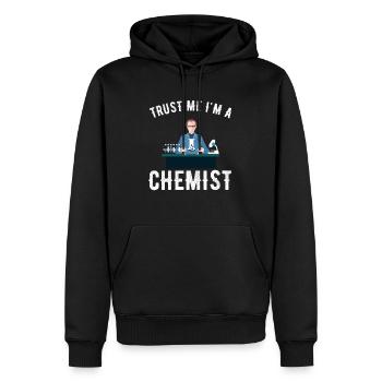 chimie - Sweat à capuche Premium bio Homme - noir - Devant - Nico (187cm)