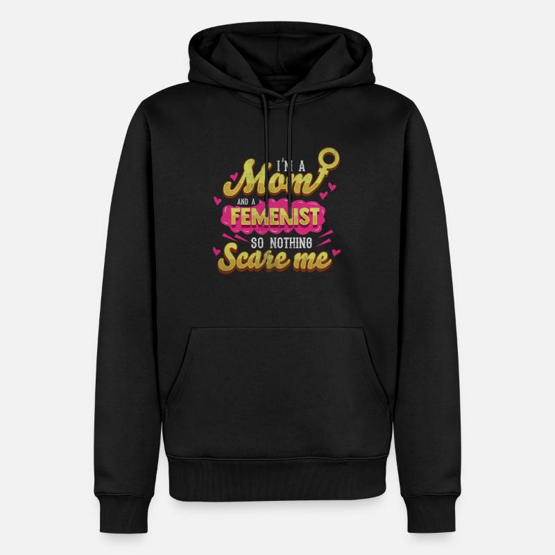 Féministe mère - Sweat à capuche Premium bio Homme - noir