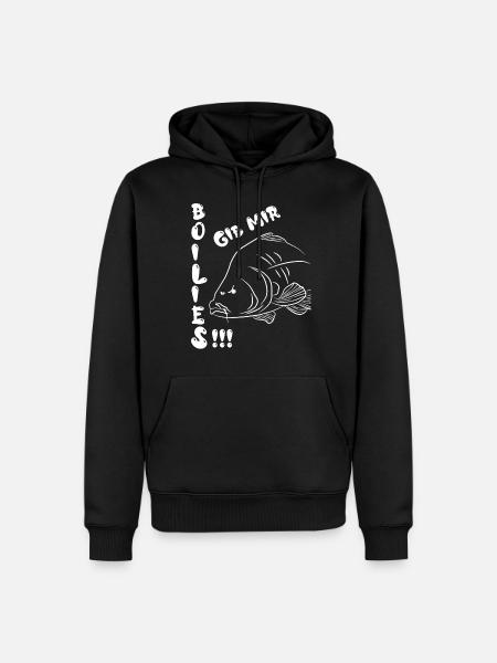 Carp angler boilies carp - Men’s Premium Organic Hoodie - black