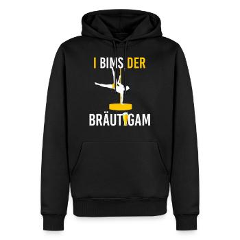 Junggesellenabschied Bräutigam Trauzeuge - Männer Premium Bio Hoodie - Schwarz - Vorne - Nico (187cm)