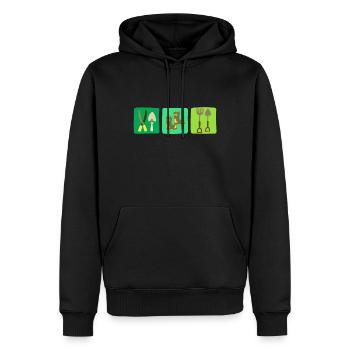 Garden tools gardener gardener flowers gift - Men’s Premium Organic Hoodie - black - Front - Nico (187cm)