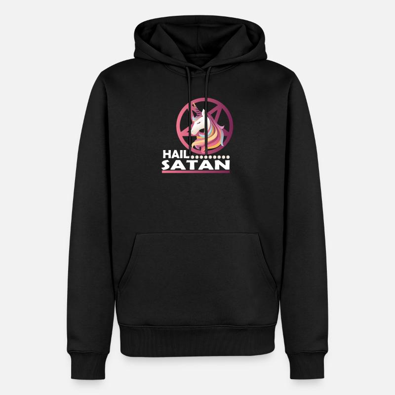 Gloire à Satan - Sweat à capuche Premium bio Homme - noir